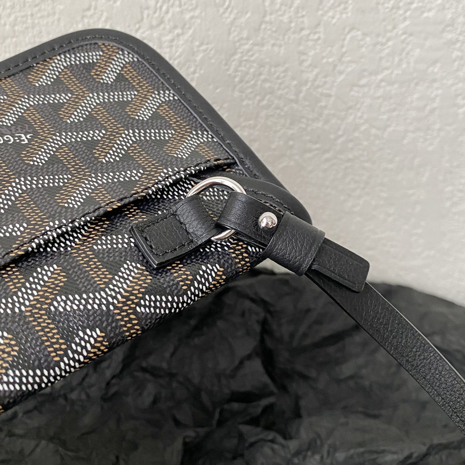 高仿Goyard*STLOUI8滿印Tote媽咪袋黑色大號免檢版