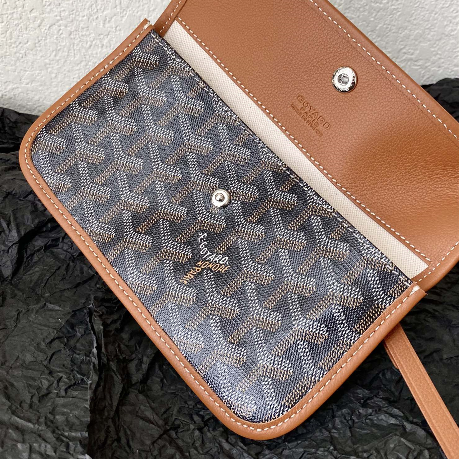 高仿Goyard*STLOUI7滿印Tote媽咪袋棕色大號免檢版