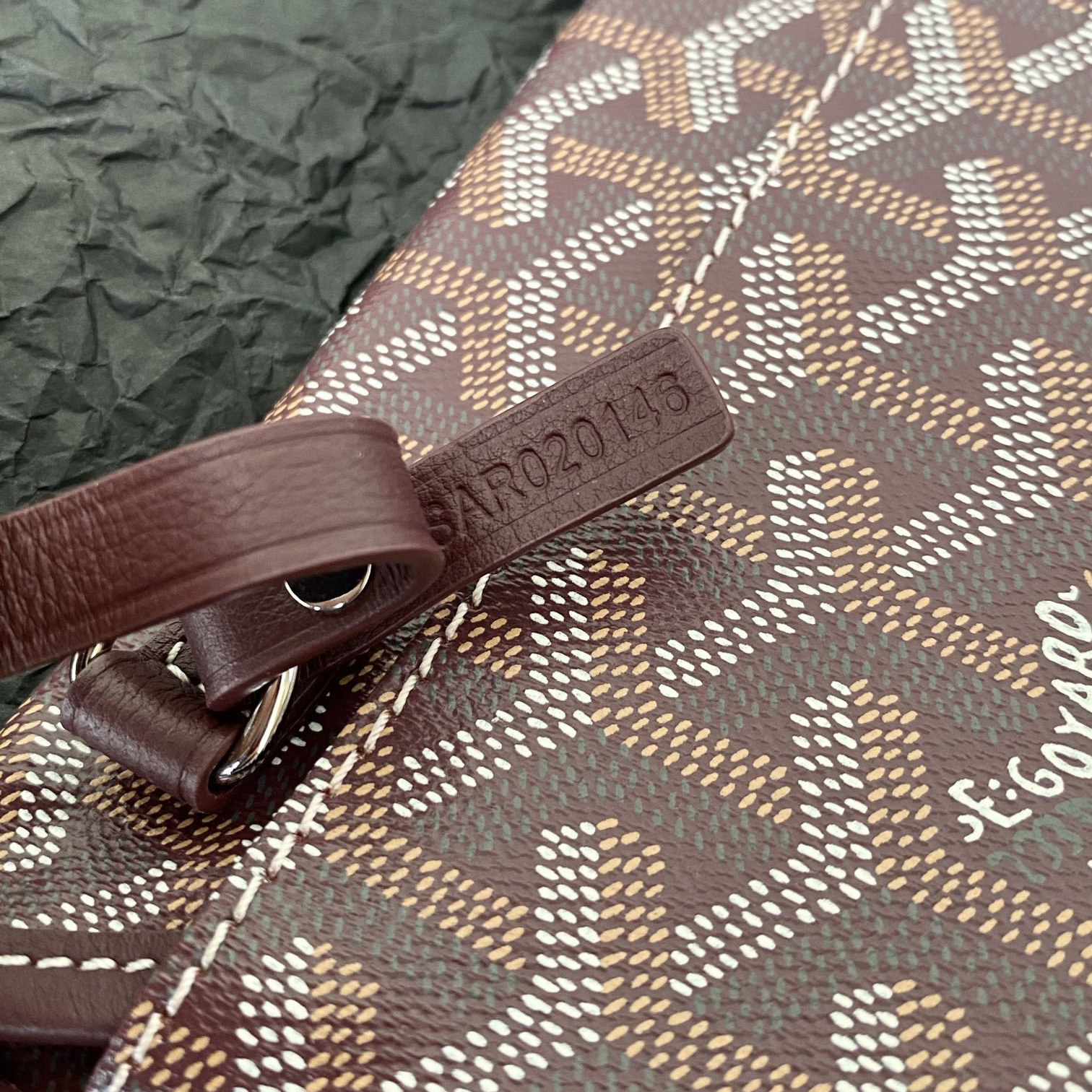 高仿Goyard*STLOUI6滿印Tote媽咪袋朱紅大號免檢版