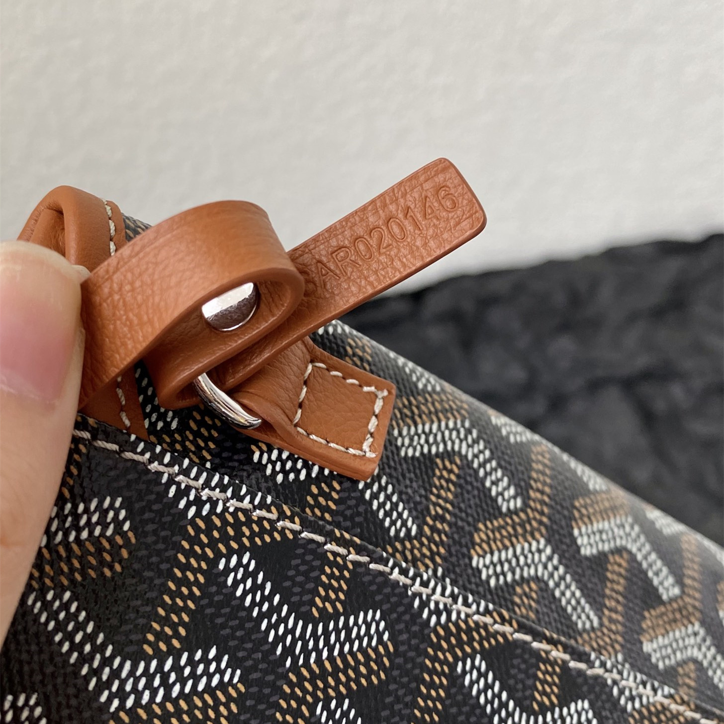 高仿Goyard*STLOUI7滿印Tote媽咪袋棕色大號免檢版