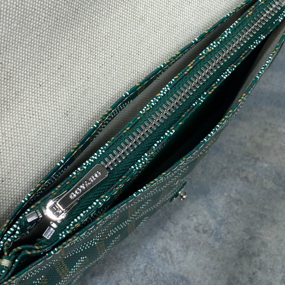 高仿Goyard*PLUMET1小巧信封袋綠色免檢版