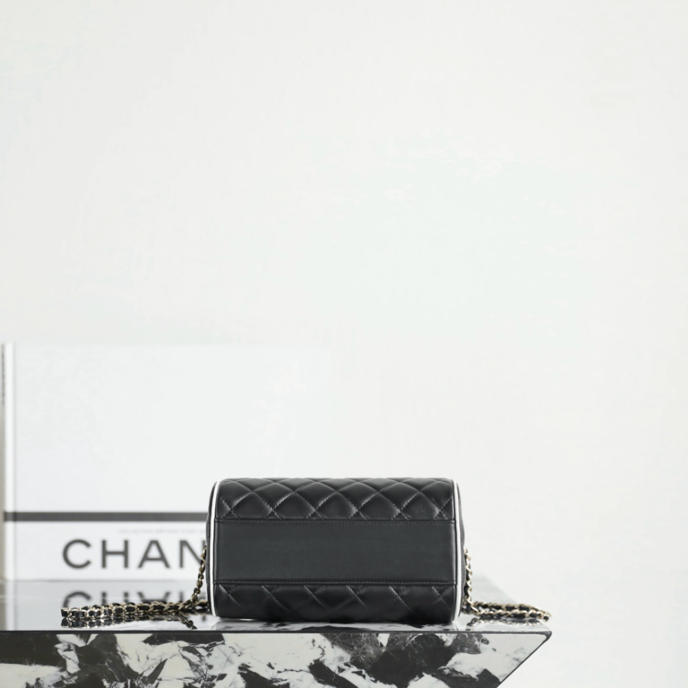 高仿Chanel*25P系列AS4515小羊皮拼色單肩包小號免檢版