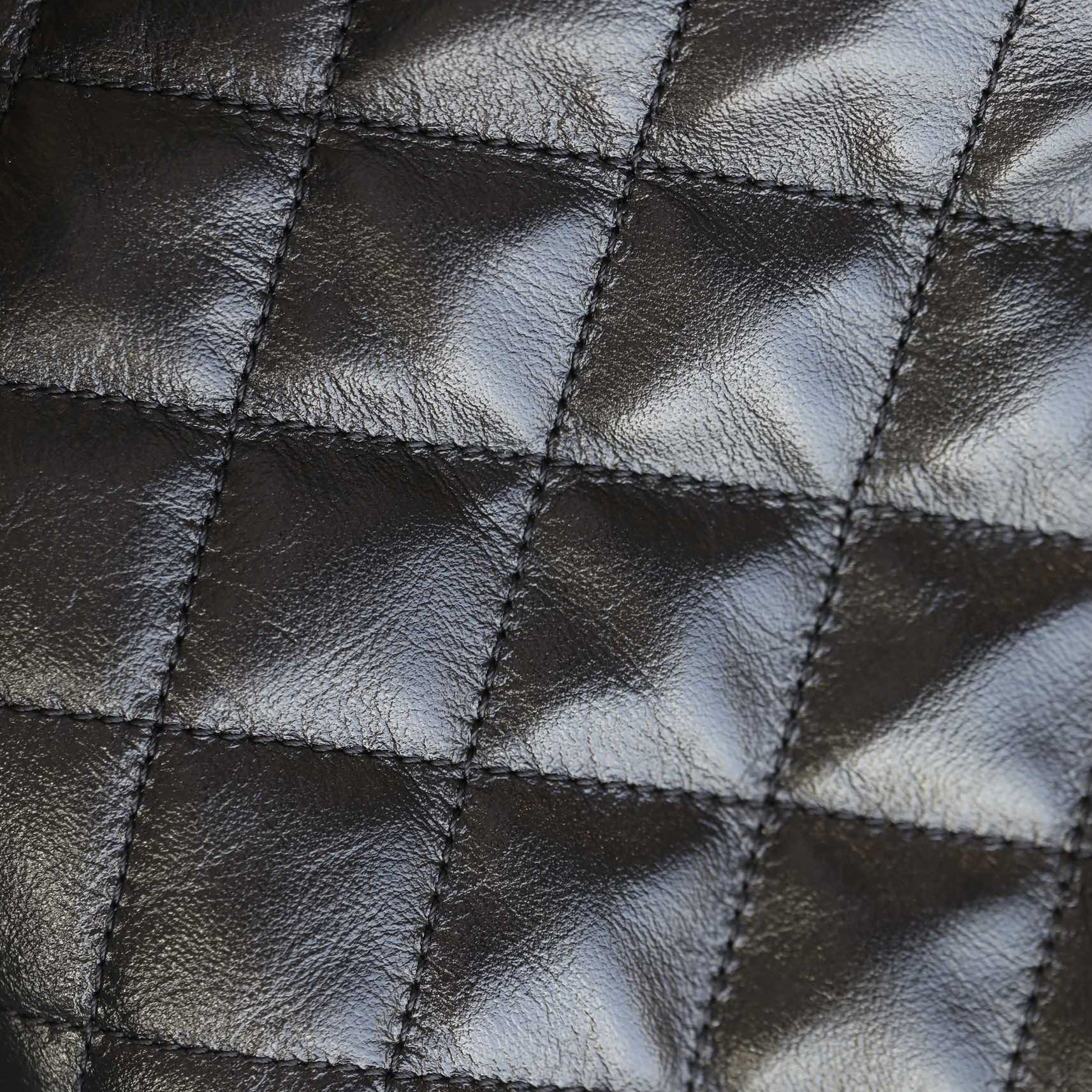 高仿Chanel 25 Bag 小號 亮面牛皮黑色