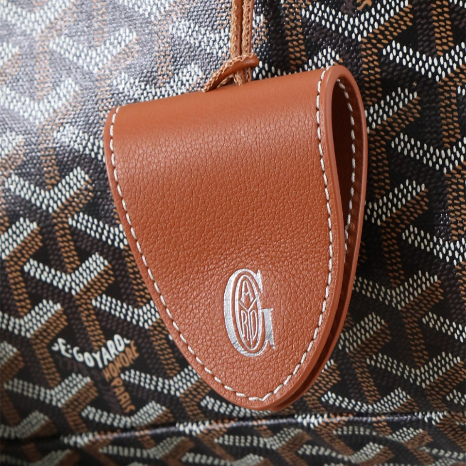 高仿Goyard*STLOUIP1滿印Tote手提袋棕色免檢版小號