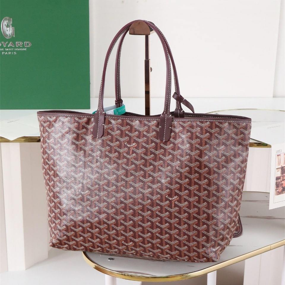 高仿Goyard*STLOUIP4滿印Tote手提袋朱紅免檢版小號
