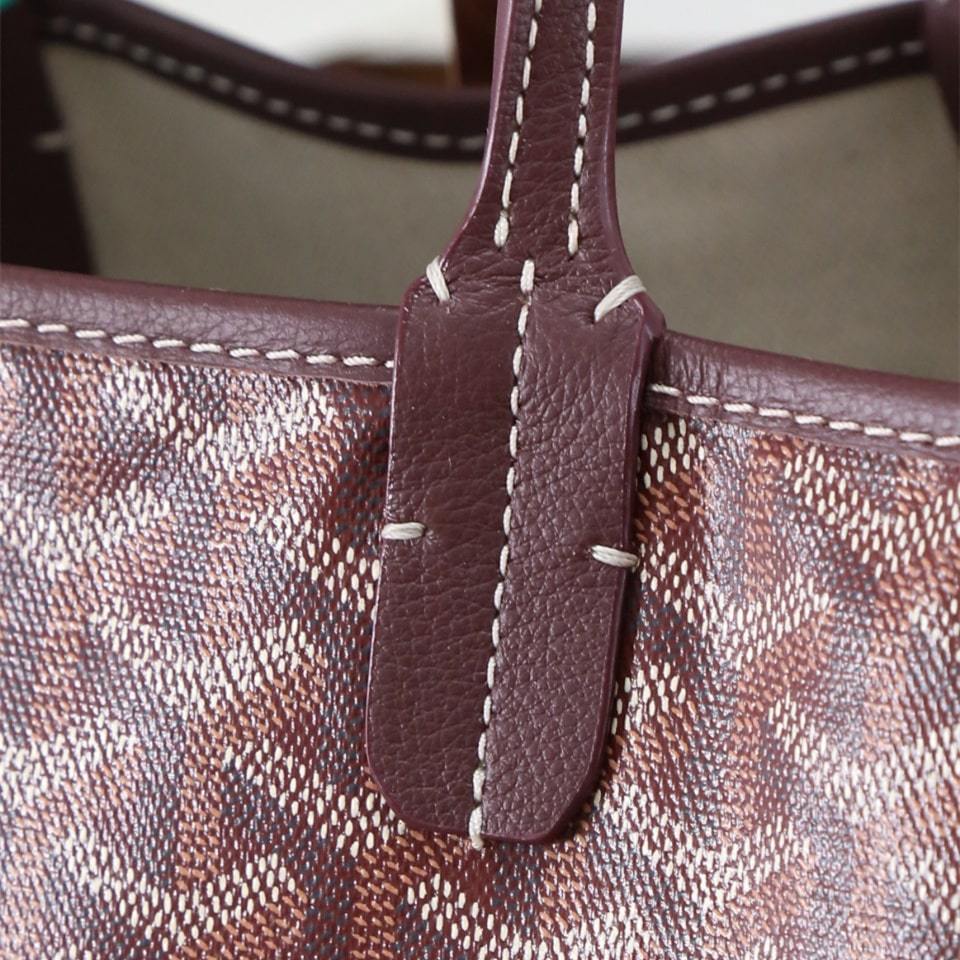 高仿Goyard*STLOUIP4滿印Tote手提袋朱紅免檢版小號