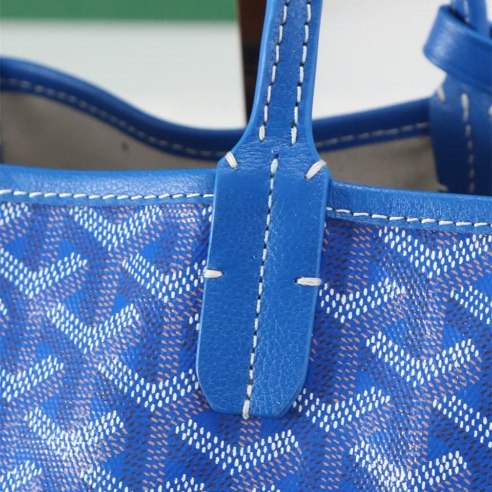 高仿Goyard*STLOUIP6滿印Tote手提袋天藍免檢版小號
