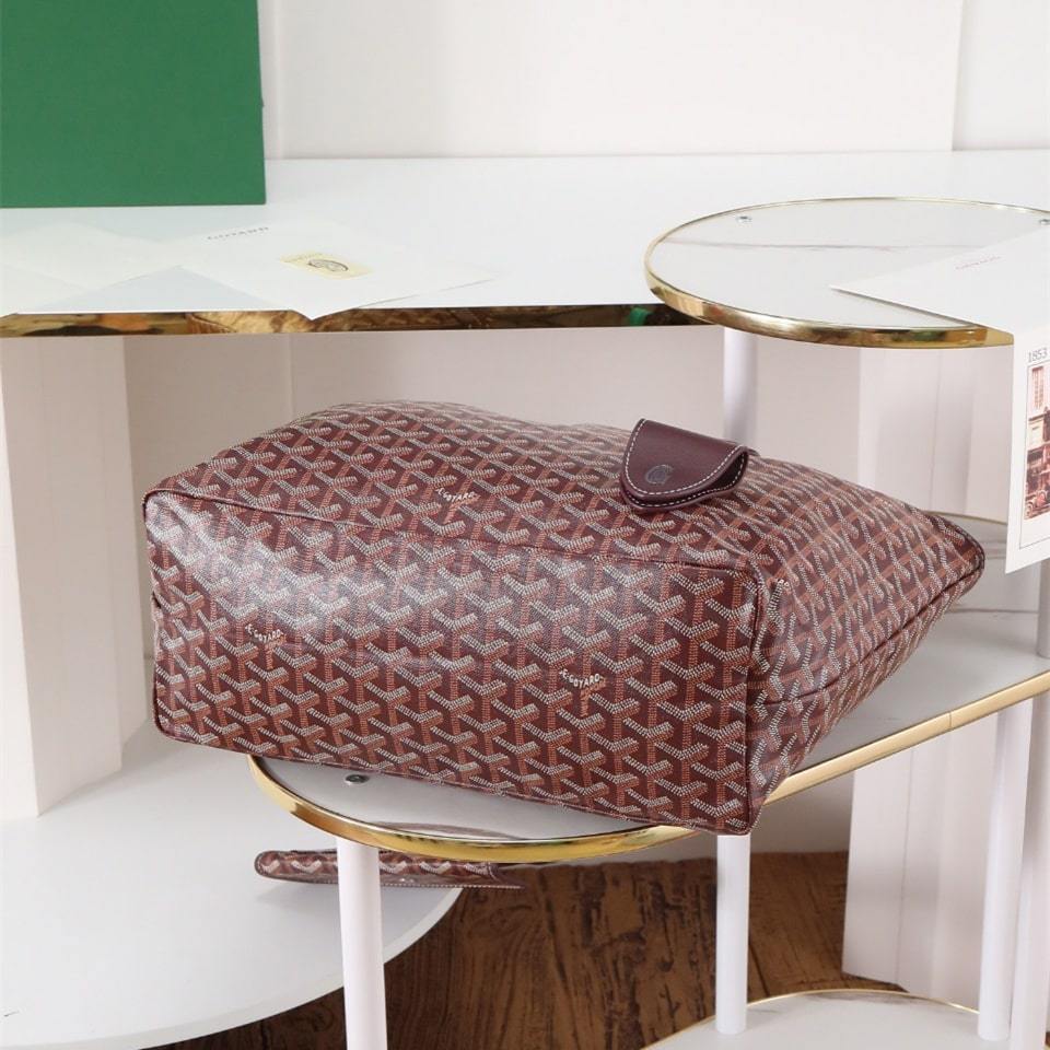 高仿Goyard*STLOUIP4滿印Tote手提袋朱紅免檢版小號