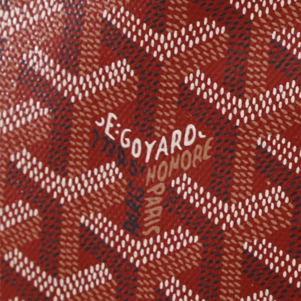 高仿Goyard*STLOUIP5滿印Tote手提袋鮮紅免檢版小號