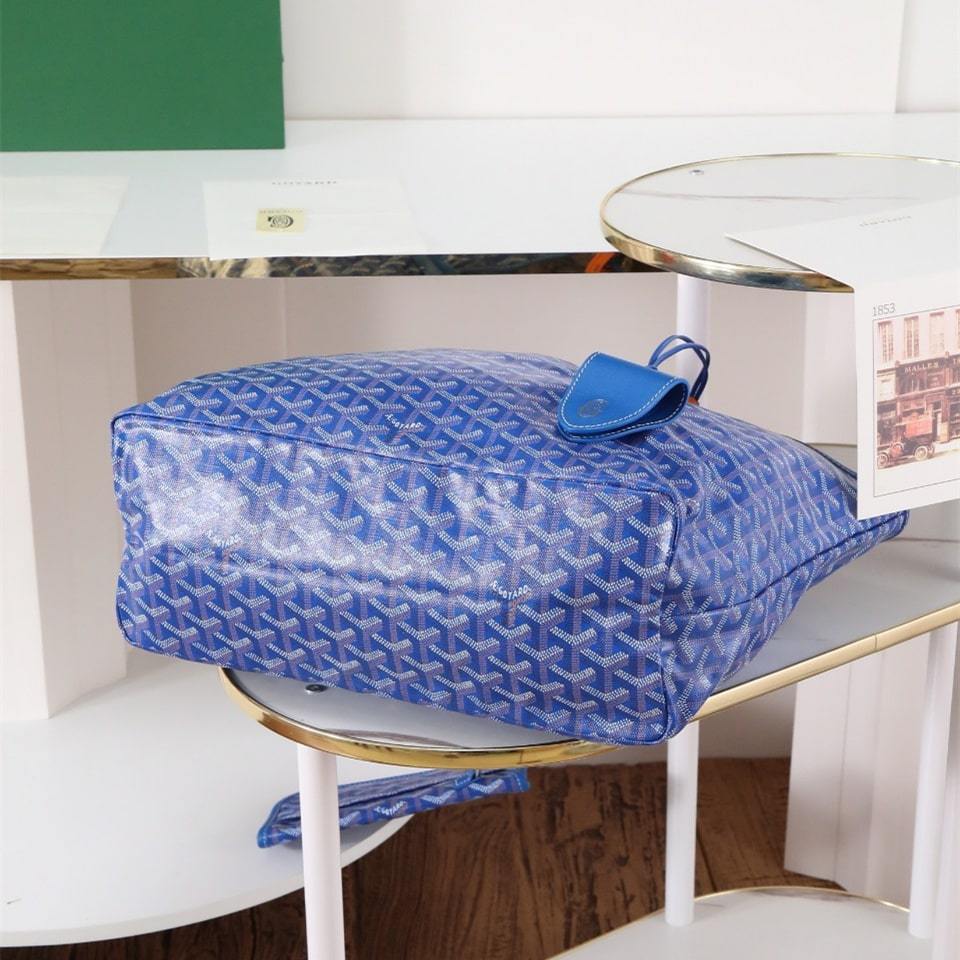 高仿Goyard*STLOUIP6滿印Tote手提袋天藍免檢版小號