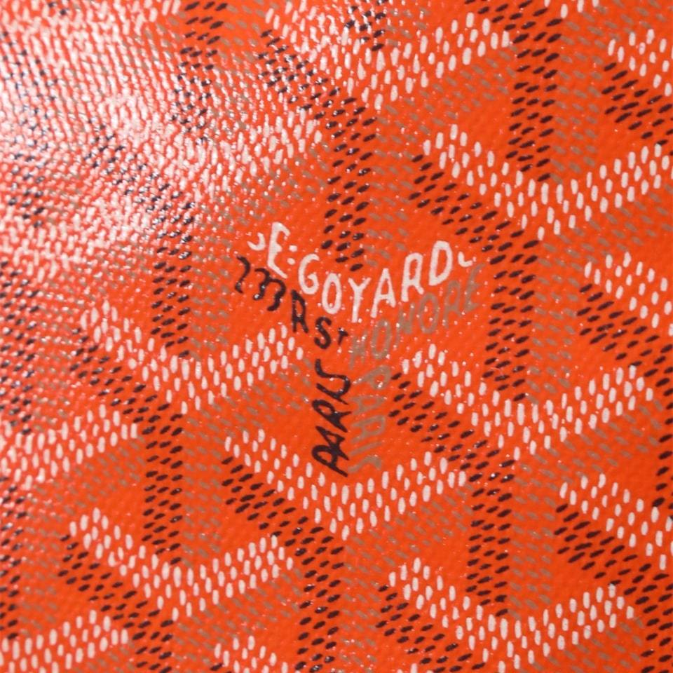 高仿Goyard*STLOUIP8滿印Tote手提袋橙色免檢版小號