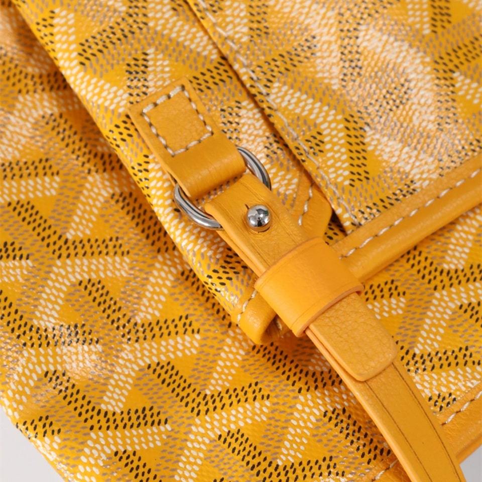 高仿Goyard*STLOUIP7滿印Tote手提袋黃色免檢版小號