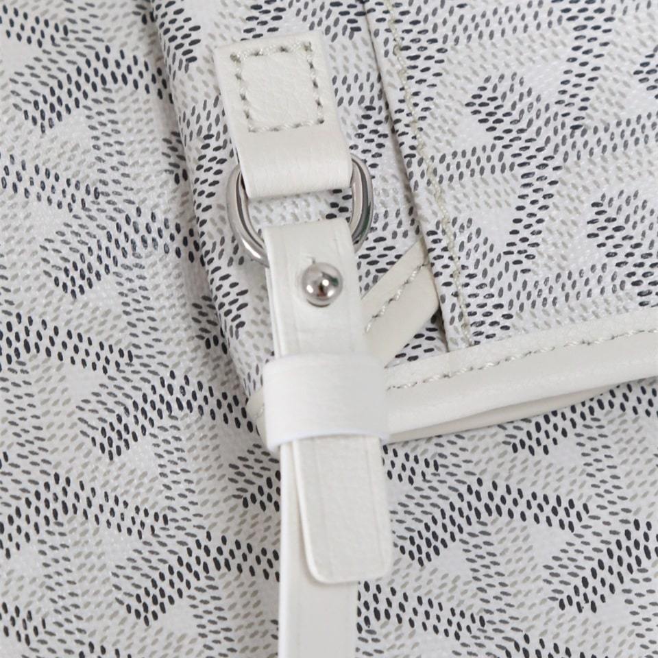 高仿Goyard*STLOUIP9滿印Tote手提袋白色免檢版小號