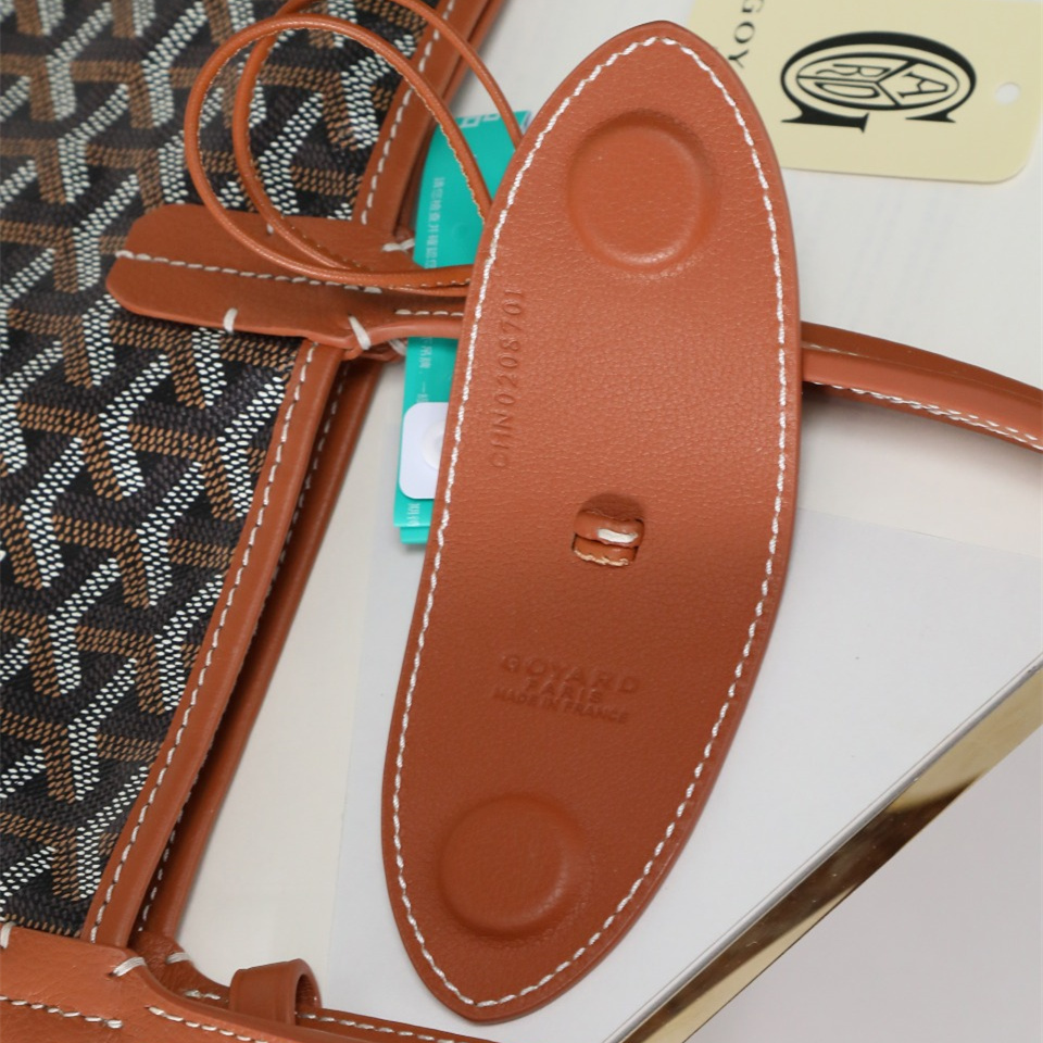 高仿Goyard*STLOUIP1滿印Tote手提袋棕色免檢版小號