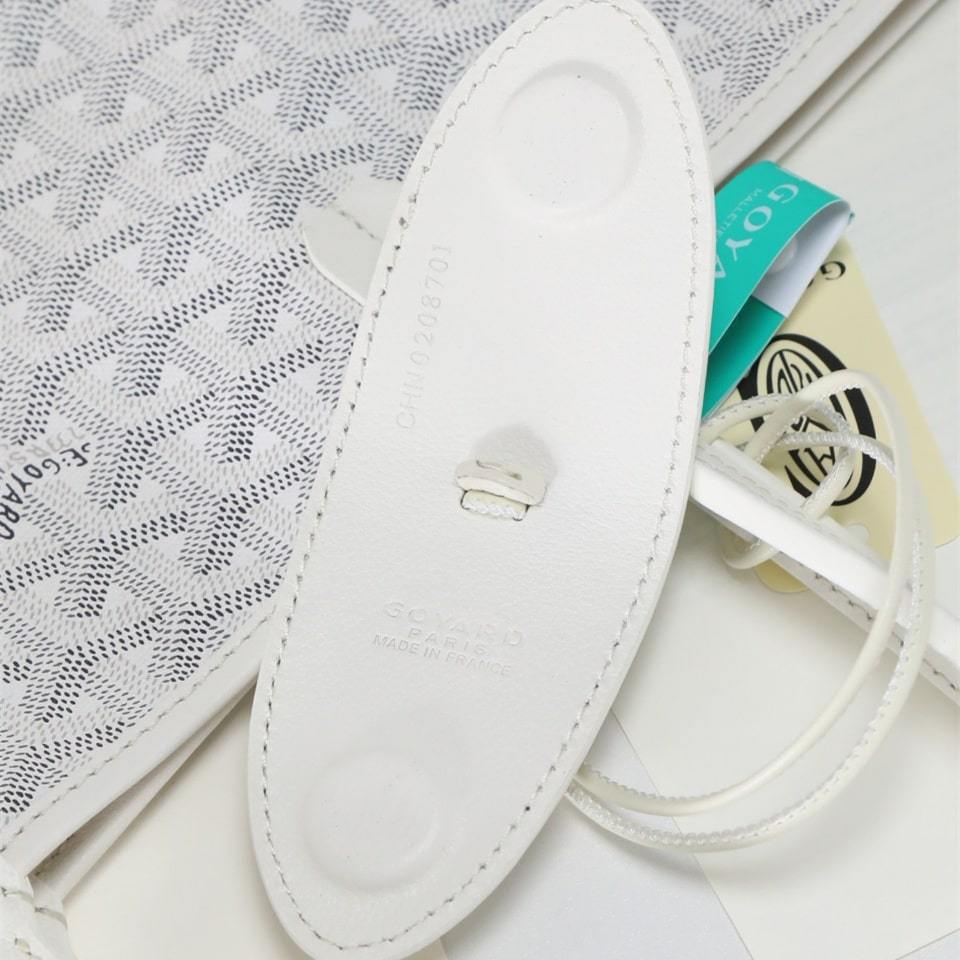 高仿Goyard*STLOUIP9滿印Tote手提袋白色免檢版小號