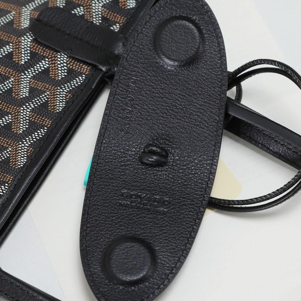 高仿Goyard*STLOUIP2滿印Tote手提袋黑色免檢版小號