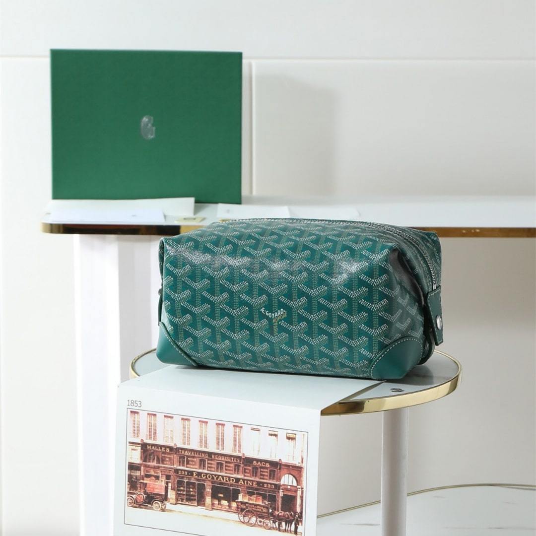 高仿Goyard*BOEING1旅行洗漱包化妝包綠色免檢版
