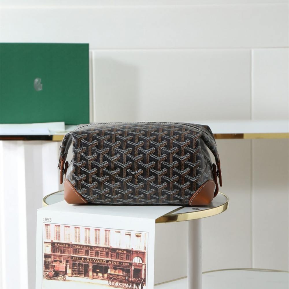高仿Goyard*BOEING2旅行洗漱包化妝包棕色免檢版