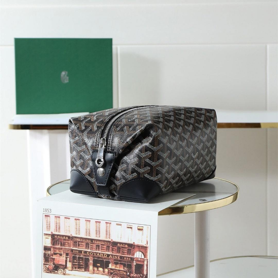 高仿Goyard*BOEING5旅行洗漱包化妝包黑色免檢版