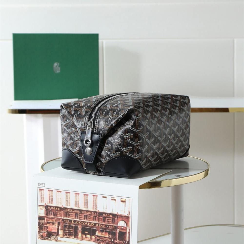 高仿Goyard*BOEING5旅行洗漱包化妝包黑色免檢版