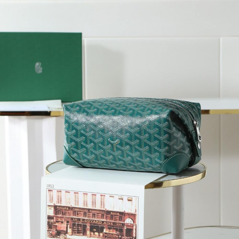 高仿Goyard*BOEING1旅行洗漱包化妝包綠色免檢版