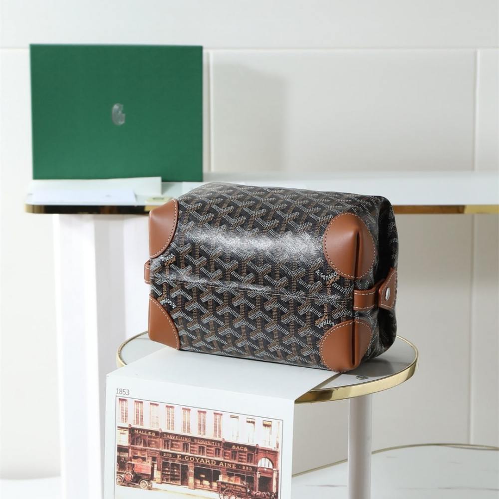 高仿Goyard*BOEING2旅行洗漱包化妝包棕色免檢版