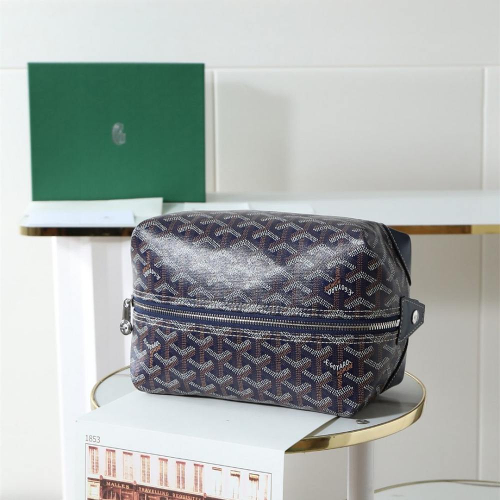 高仿Goyard*BOEING3旅行洗漱包化妝包深藍免檢版
