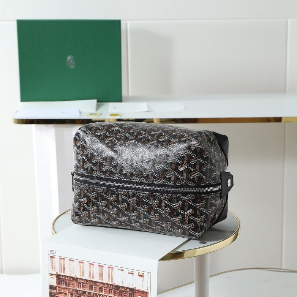 高仿Goyard*BOEING5旅行洗漱包化妝包黑色免檢版