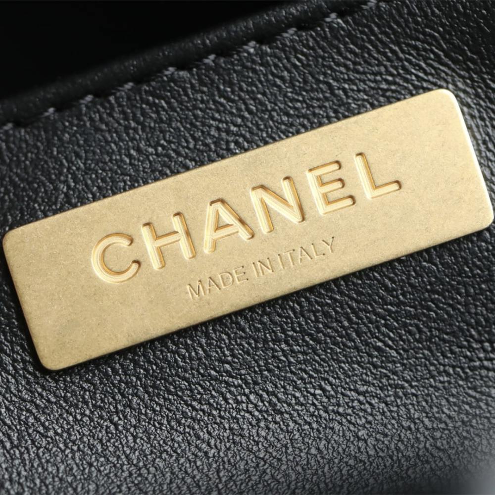 高仿Chanel*25A系列AS5578保齡球手提包黑色小號免檢版