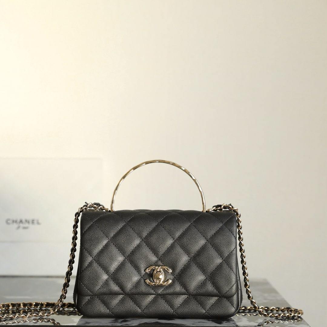 高仿Chanel*25S系列AP4579荔枝牛皮WOC手袋Mini免檢版