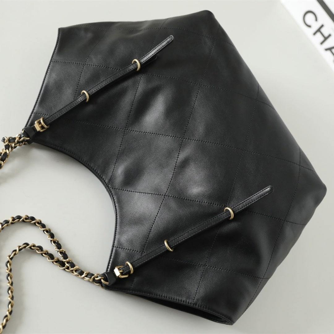 高仿Chanel*25S系列AS5466小牛皮蝙蝠購物袋大號免檢版
