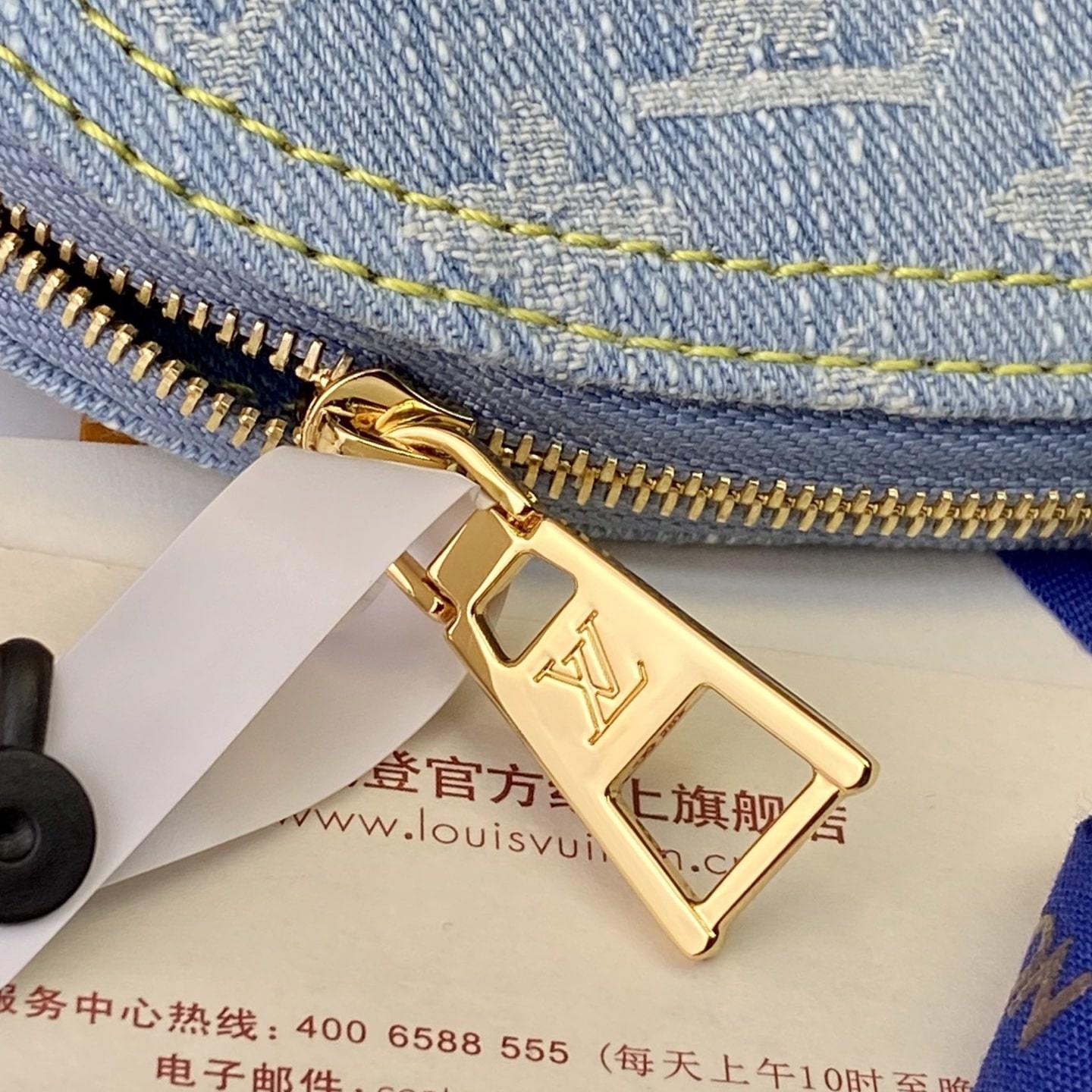 高仿LV*SkyDenim系列M83616水洗丹寧化妝包免檢版