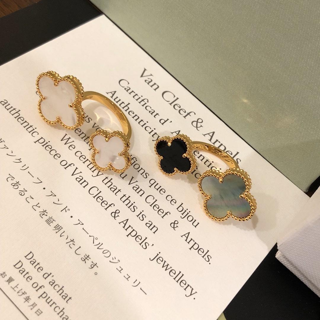 高仿首飾VanCleef&Arpels*RN05500貝母四葉草戒指