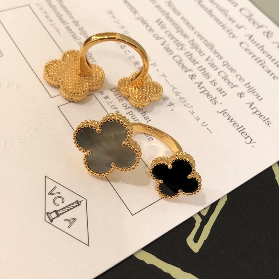 高仿首飾VanCleef&Arpels*RN05500貝母四葉草戒指