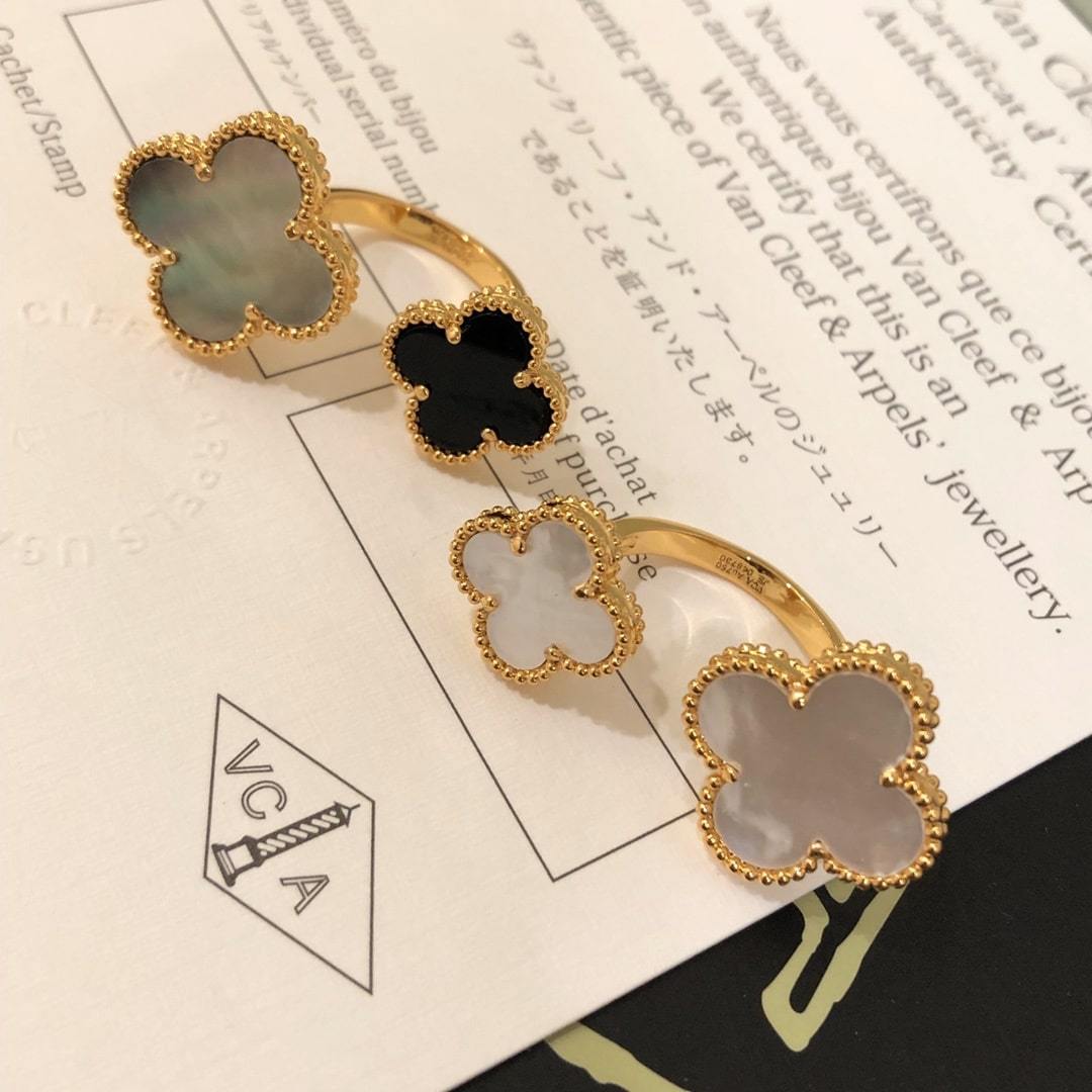 高仿首飾VanCleef&Arpels*RN05500貝母四葉草戒指