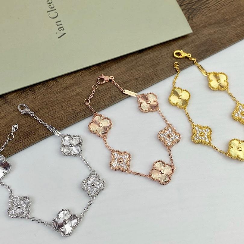 高仿首飾VanCleef&Arpels*RP4KN01五花四葉草手鏈