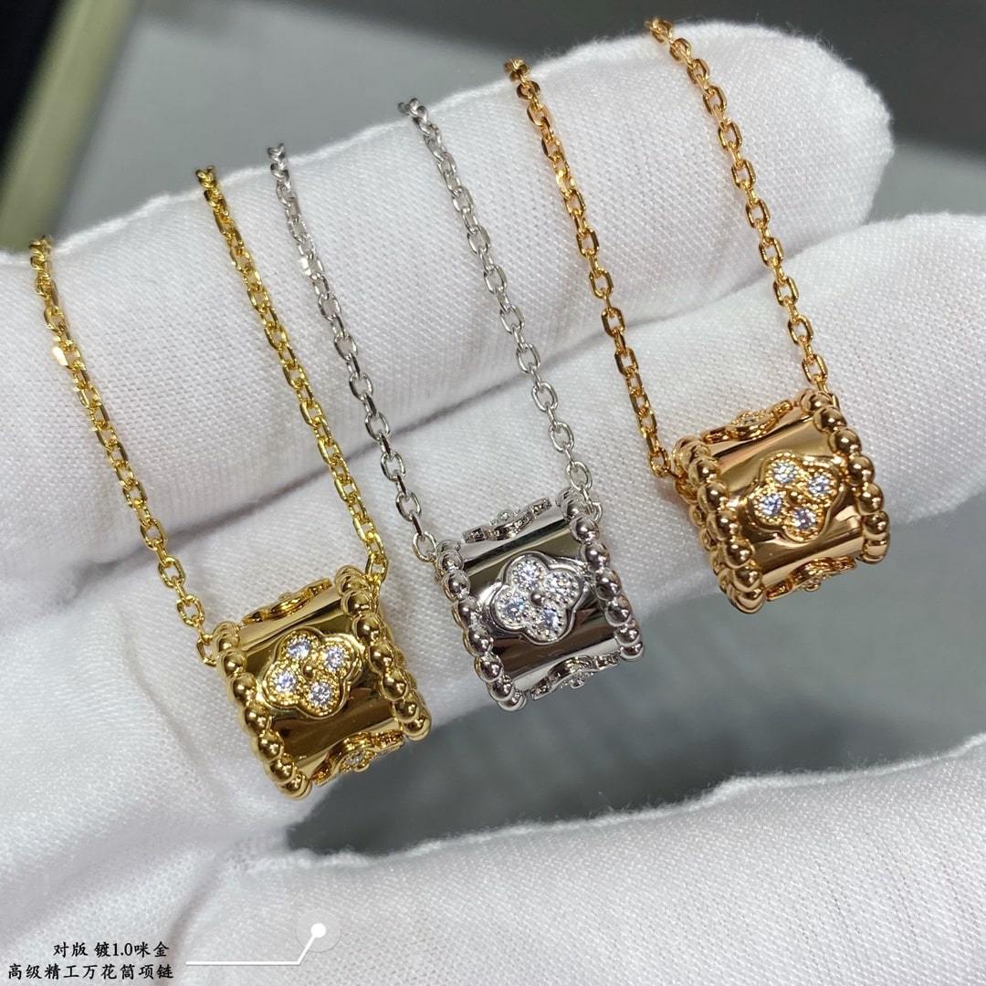 高仿首飾VanCleef&Arpels*RP02EE00萬花筒吊墜頸鏈