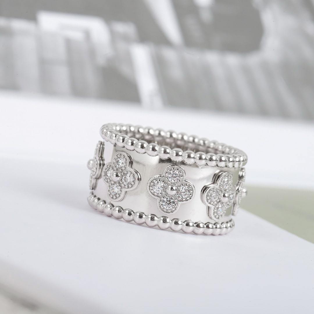高仿首飾VanCleef&Arpels*RO9LN00鑲鑽萬花筒戒指玫瑰金中號