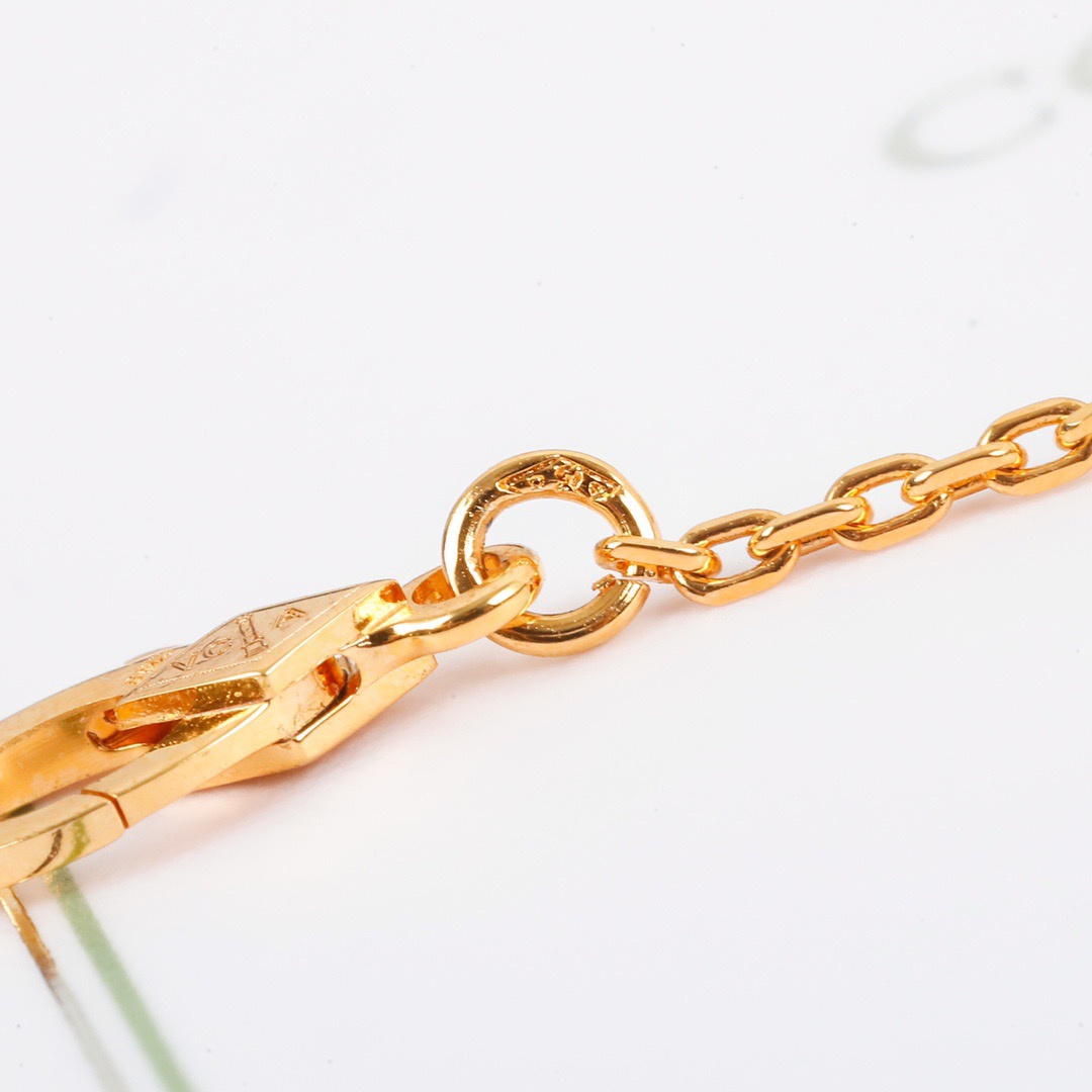 高仿首飾VanCleef&Arpels*RA45800四葉草黑瑪瑙頸鏈中號