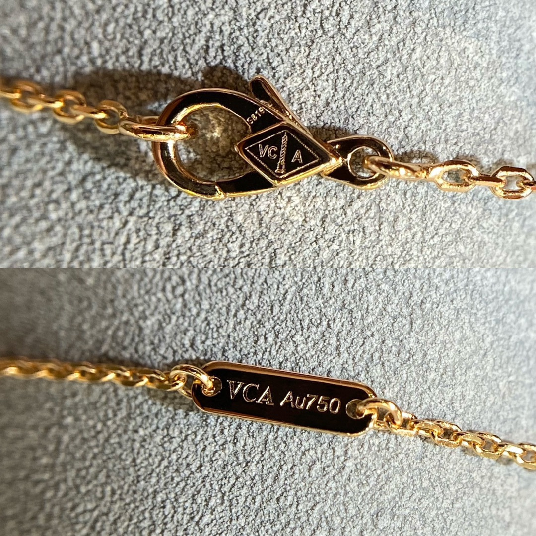 高仿首飾VanCleef&Arpels*RD38500四葉草紅玉髓頸鏈中號