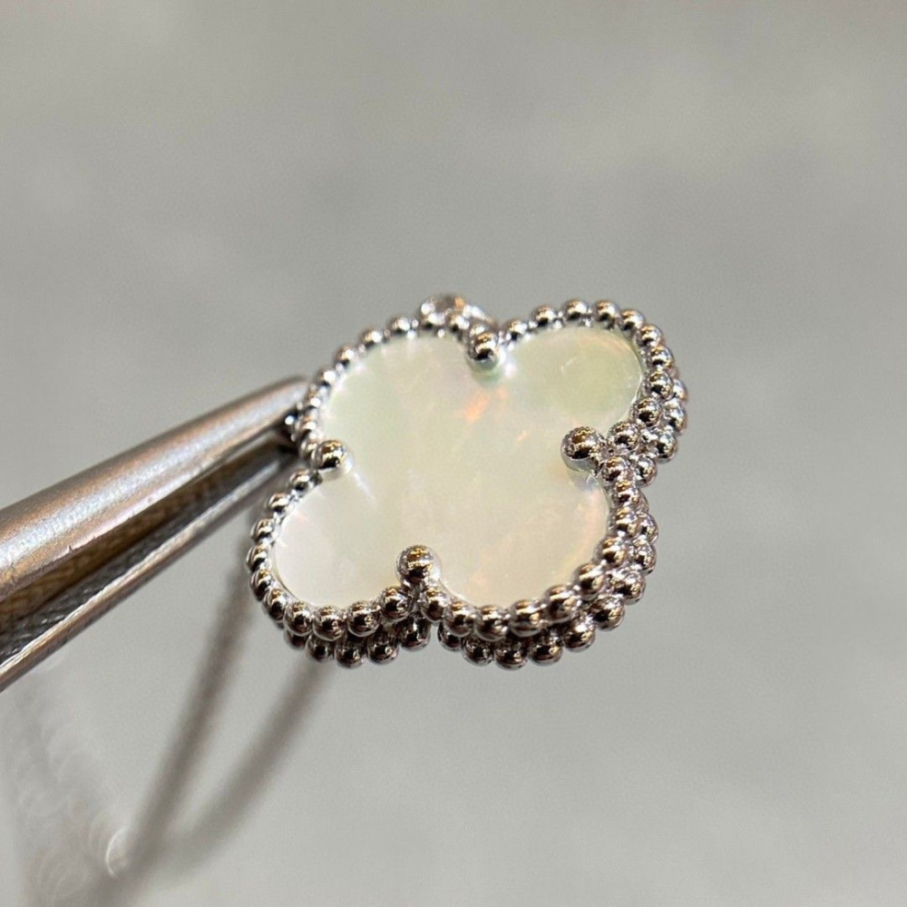 高仿首飾VanCleef&Arpels*RD48700四葉草白貝母頸鏈中號
