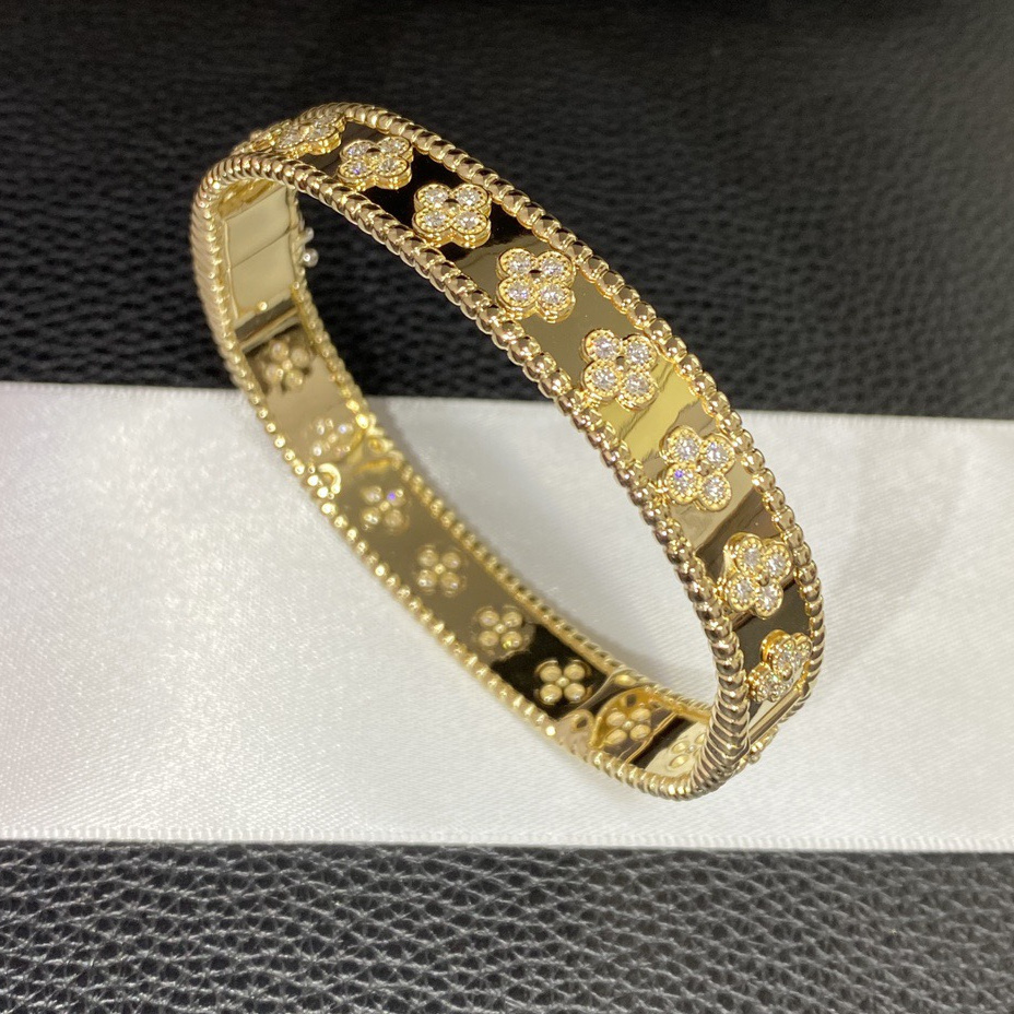 高仿首飾VanCleef&Arpels*RO3YB00萬花筒手鐲寬版黃金款