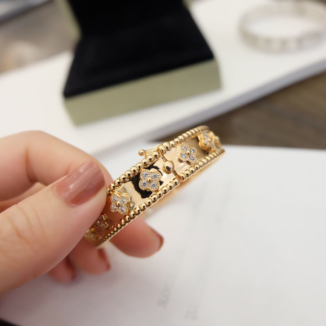 高仿首飾VanCleef&Arpels*RO25N00萬花筒手鐲寬版玫瑰金