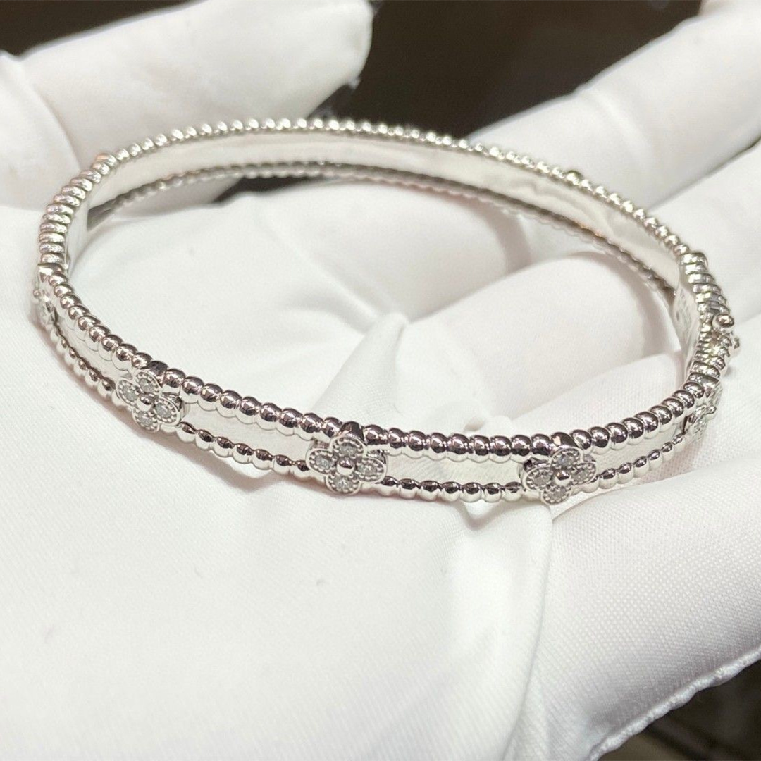 高仿首飾VanCleef&Arpels*RP6X900萬花筒手鐲窄版白金款
