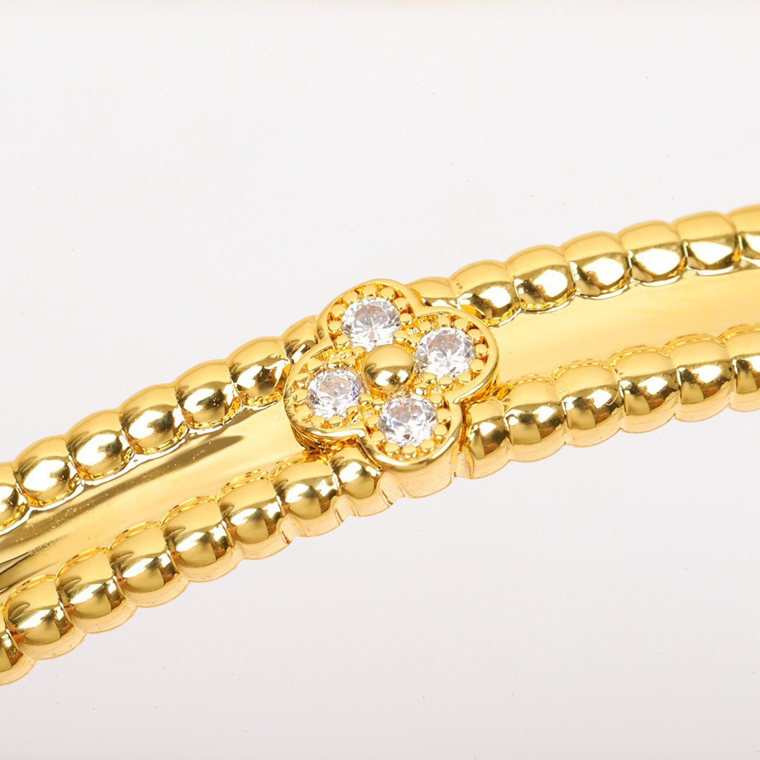 高仿首飾VanCleef&Arpels*RP6X500萬花筒手鐲窄版黃金款