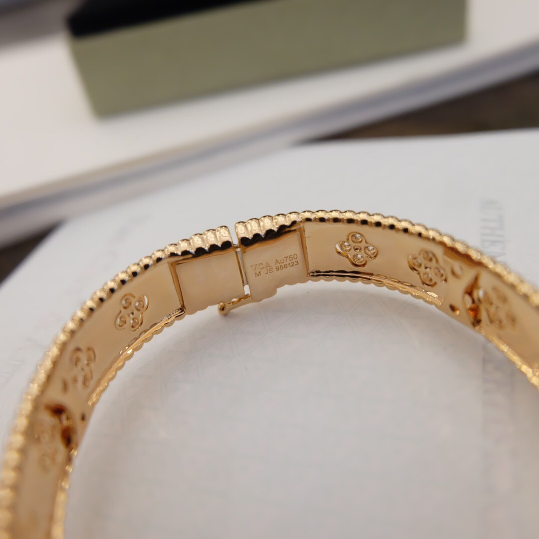 高仿首飾VanCleef&Arpels*RO25N00萬花筒手鐲寬版玫瑰金