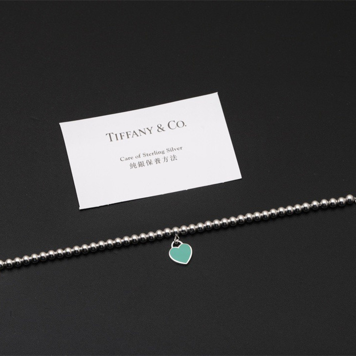 高仿Tiffany&CO蒂芙尼Return系列GRP03577愛心純銀手鏈