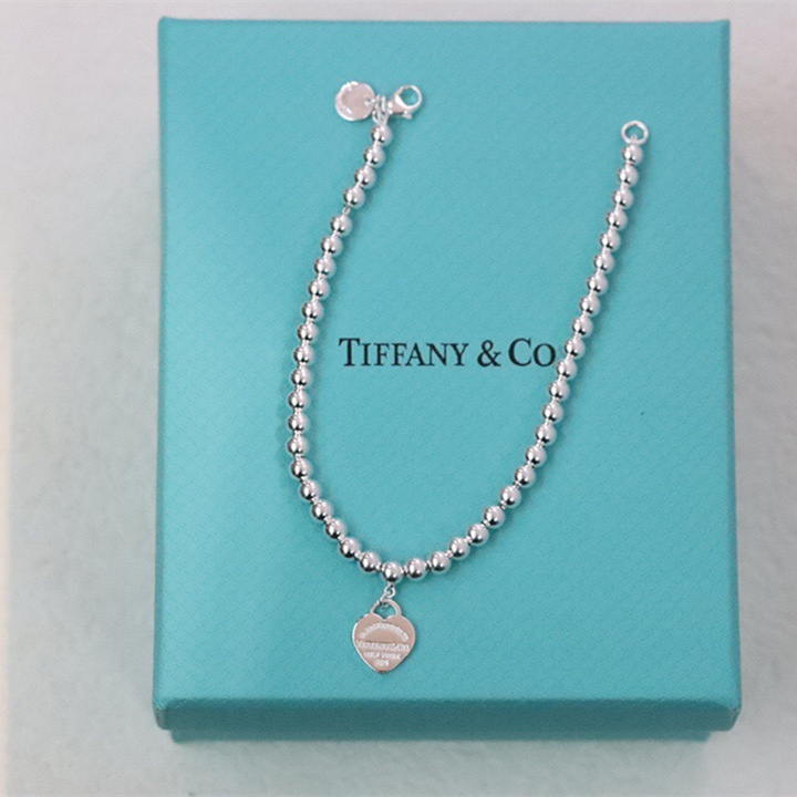 高仿Tiffany&CO蒂芙尼Return系列GRP06688愛心粉色手鏈