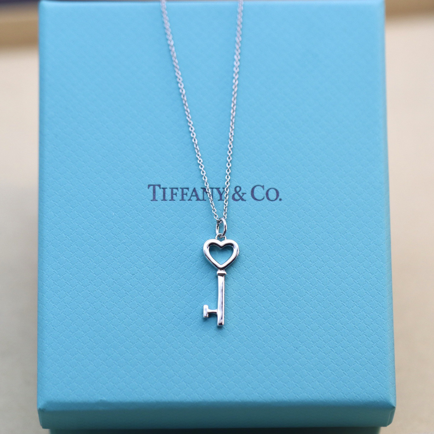 高仿Tiffany&CO蒂芙尼Keys系列35483853鑰匙吊墜頸鏈銀色