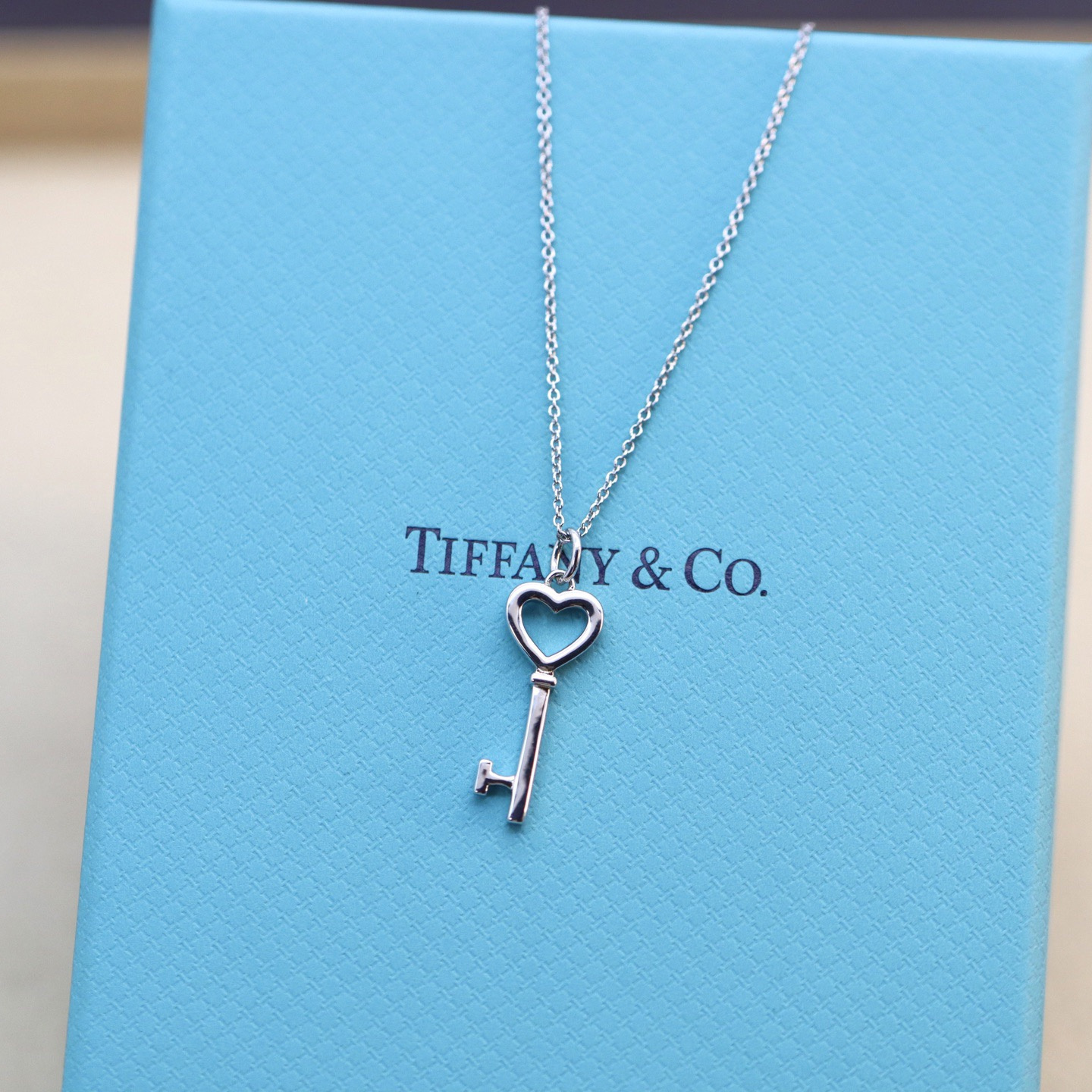 高仿Tiffany&CO蒂芙尼Keys系列35483853鑰匙吊墜頸鏈銀色